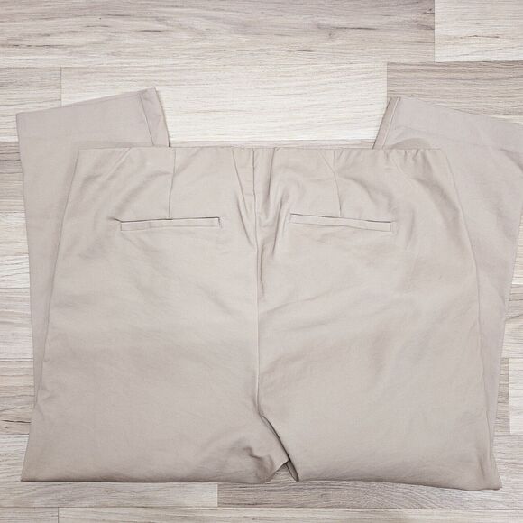 J. Jill Womens Tank Khaki Cropped Chino Pants Zipper Pockets Pull On Size 18... - Picture 10 of 10
